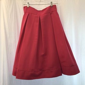 Pink flare midi skirt by Eliza J